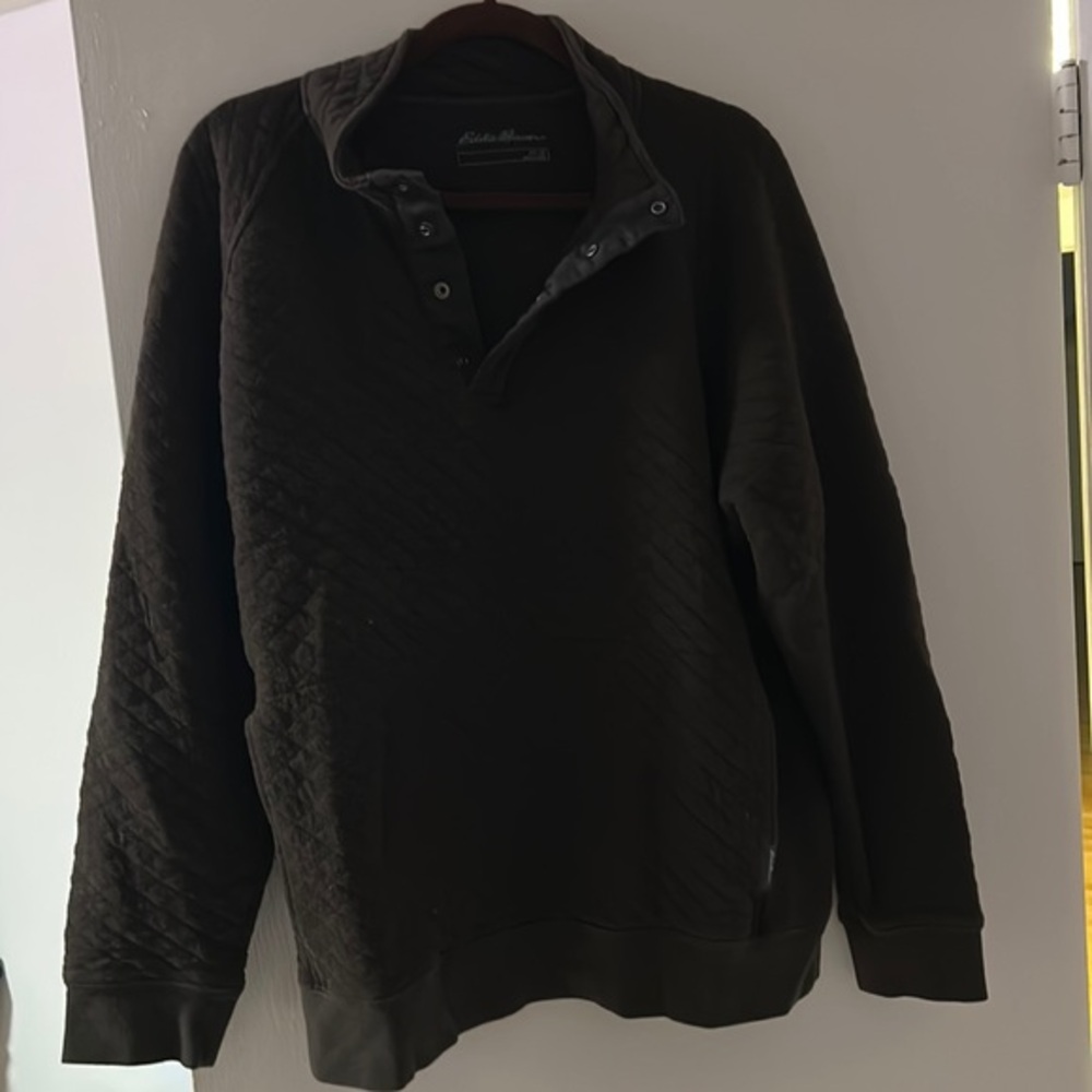 Brown crew neck
